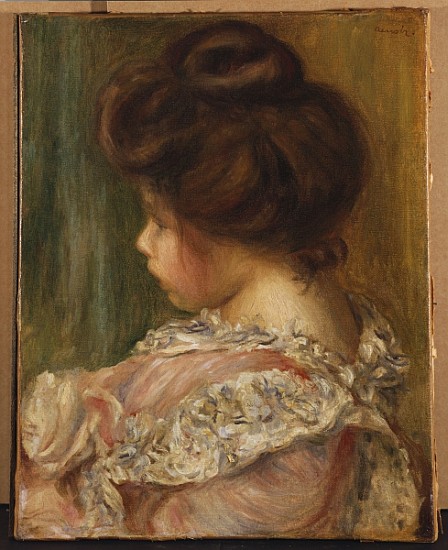 Portrait of a young girl a Pierre-Auguste Renoir