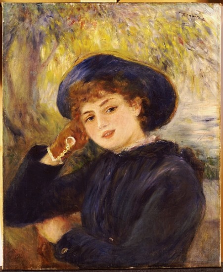 Portrait of Mademoiselle Demarsy a Pierre-Auguste Renoir