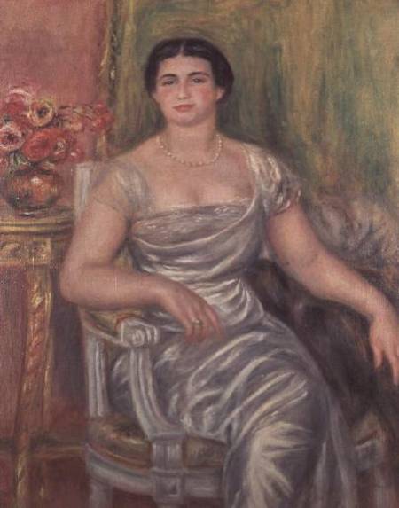 Portrait of the poetess Alice Valliere-Merzbach a Pierre-Auguste Renoir