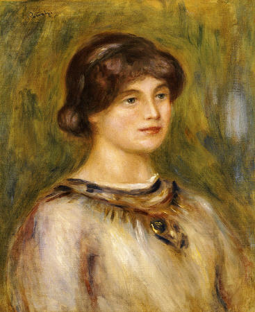 Portrait of Marie Lestringuez a Pierre-Auguste Renoir