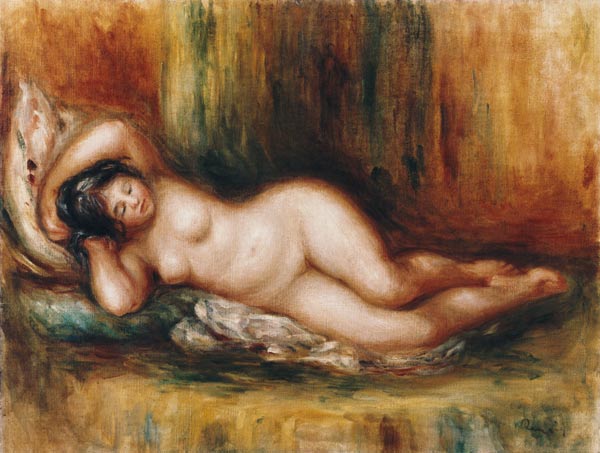 Reclining bather a Pierre-Auguste Renoir