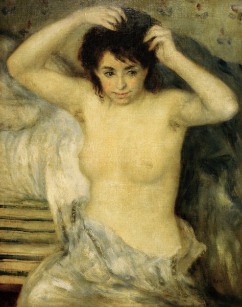 Renoir / Buste de femme / c.1873/75 a Pierre-Auguste Renoir