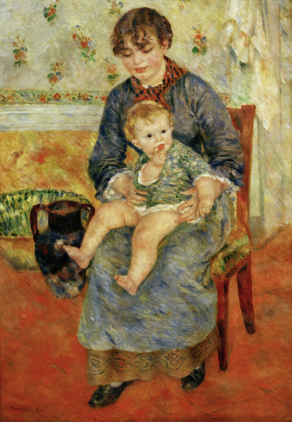Renoir / Mere et enfant / 1881 a Pierre-Auguste Renoir