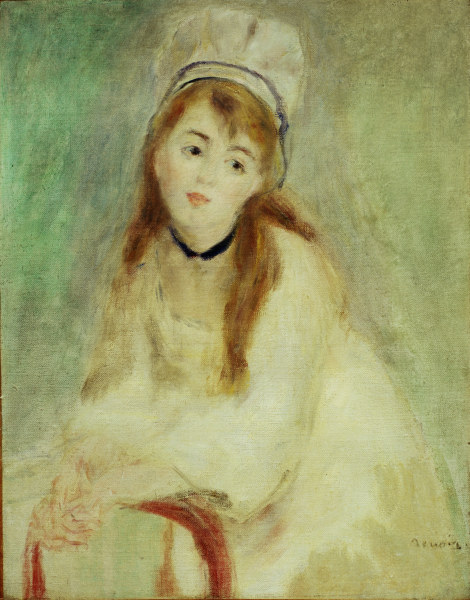 Renoir / Portrait o.a young woman /c1876 a Pierre-Auguste Renoir