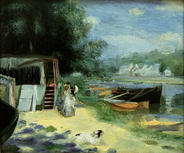 Renoir / The bathing place / 1871/72 a Pierre-Auguste Renoir