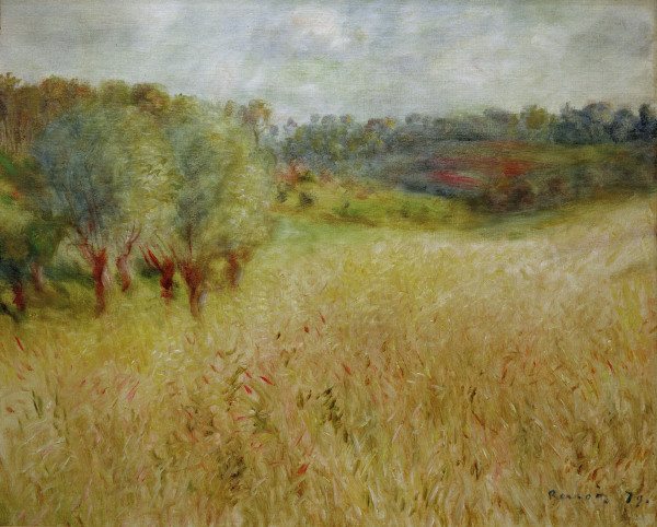 Renoir / The cornfield / 1879 a Pierre-Auguste Renoir