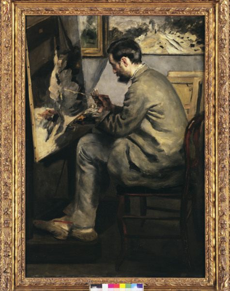 Renoir/ Bazille paints .../ 1867 a Pierre-Auguste Renoir