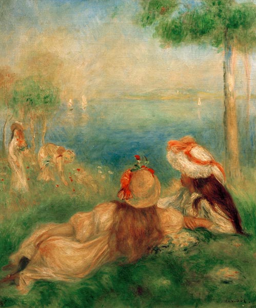 Ragazze al mare a Pierre-Auguste Renoir