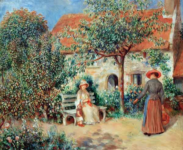 Renoir / Scene du jardin / c.1886 a Pierre-Auguste Renoir
