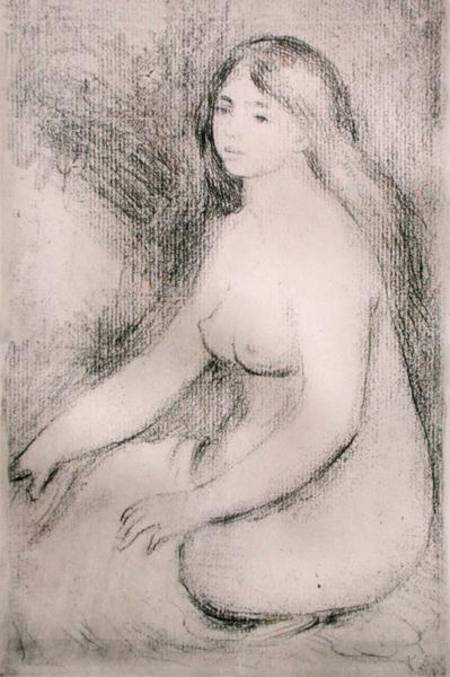 Seated Bather a Pierre-Auguste Renoir