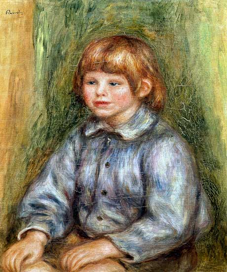 Seated Portrait of Claude Renoir (1901-81) a Pierre-Auguste Renoir
