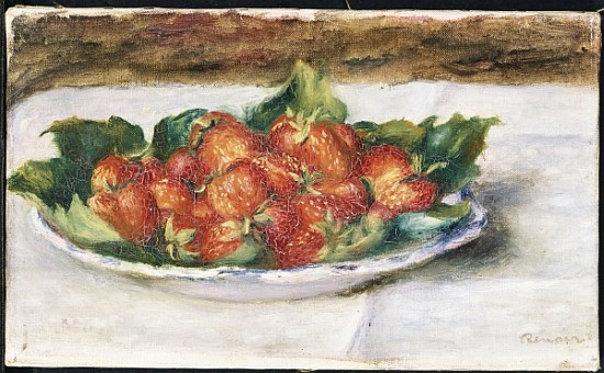 Still Life with Strawberries, c.1880 a Pierre-Auguste Renoir