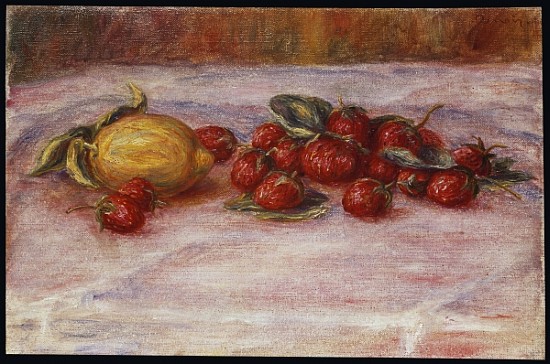 Strawberries and Lemons a Pierre-Auguste Renoir