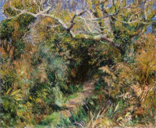 South French landscape. a Pierre-Auguste Renoir