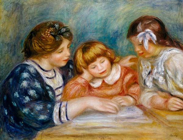 The Lesson a Pierre-Auguste Renoir