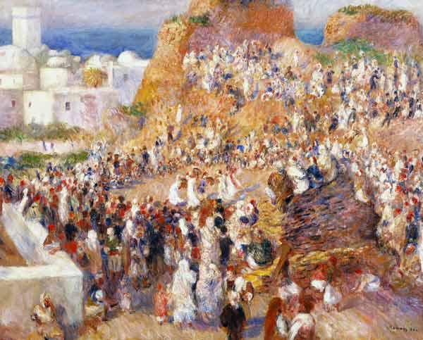 Renoir, Auguste 1841-1919. ''La Mosquee, fete arabe'' (The mosque, Arab festival), 1881. Oil on canv