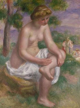 Seated Bather in a Landscape or, Eurydice