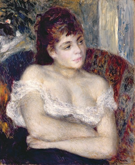 Woman in an Armchair a Pierre-Auguste Renoir