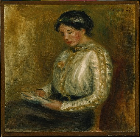 Woman Reading a Pierre-Auguste Renoir