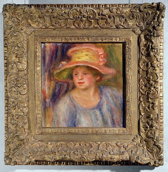 Woman with a hat, c.1915-19 ? a Pierre-Auguste Renoir