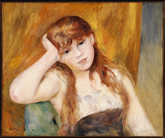 Young Blonde Girl a Pierre-Auguste Renoir