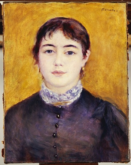 Young Woman in Blue a Pierre-Auguste Renoir