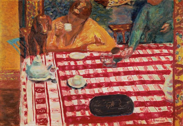 At the breakfast table. a Pierre Bonnard