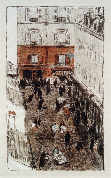 Coin de rue, vue d’en haut a Pierre Bonnard