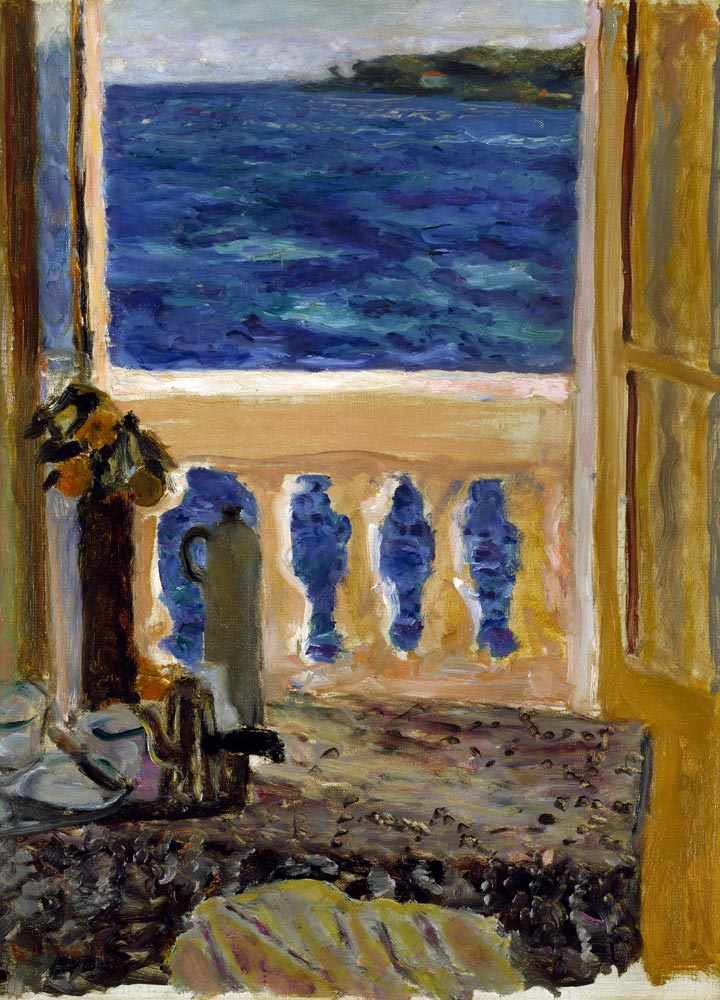 Fenêtre ouverte sur la Mer a Pierre Bonnard
