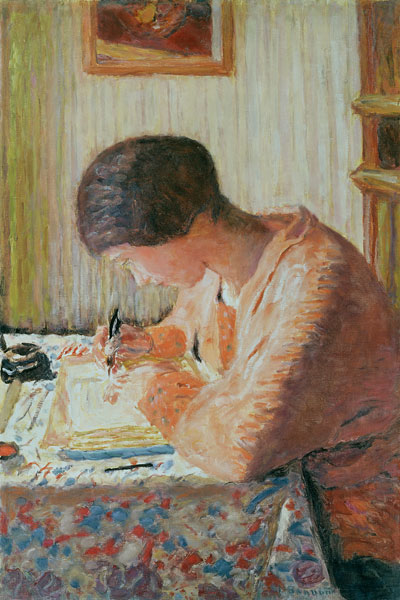 Writing Woman a Pierre Bonnard