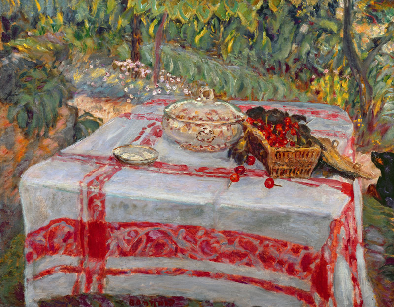 Still Life with a Tablecloth a Pierre Bonnard