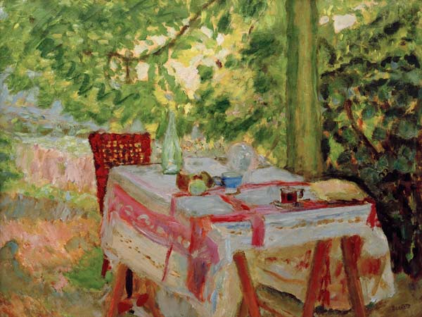 La Table servie sous le tilleul a Pierre Bonnard