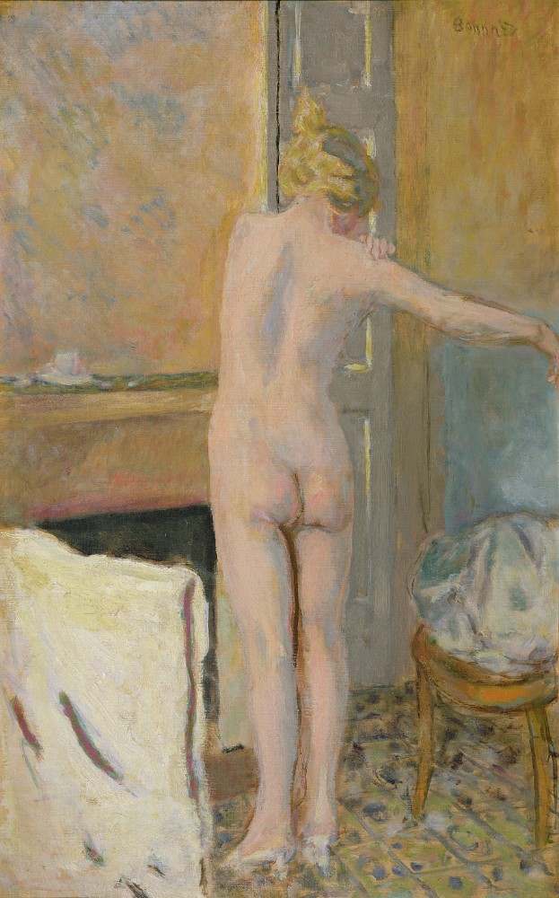 Nude in front of a Mantelpiece a Pierre Bonnard