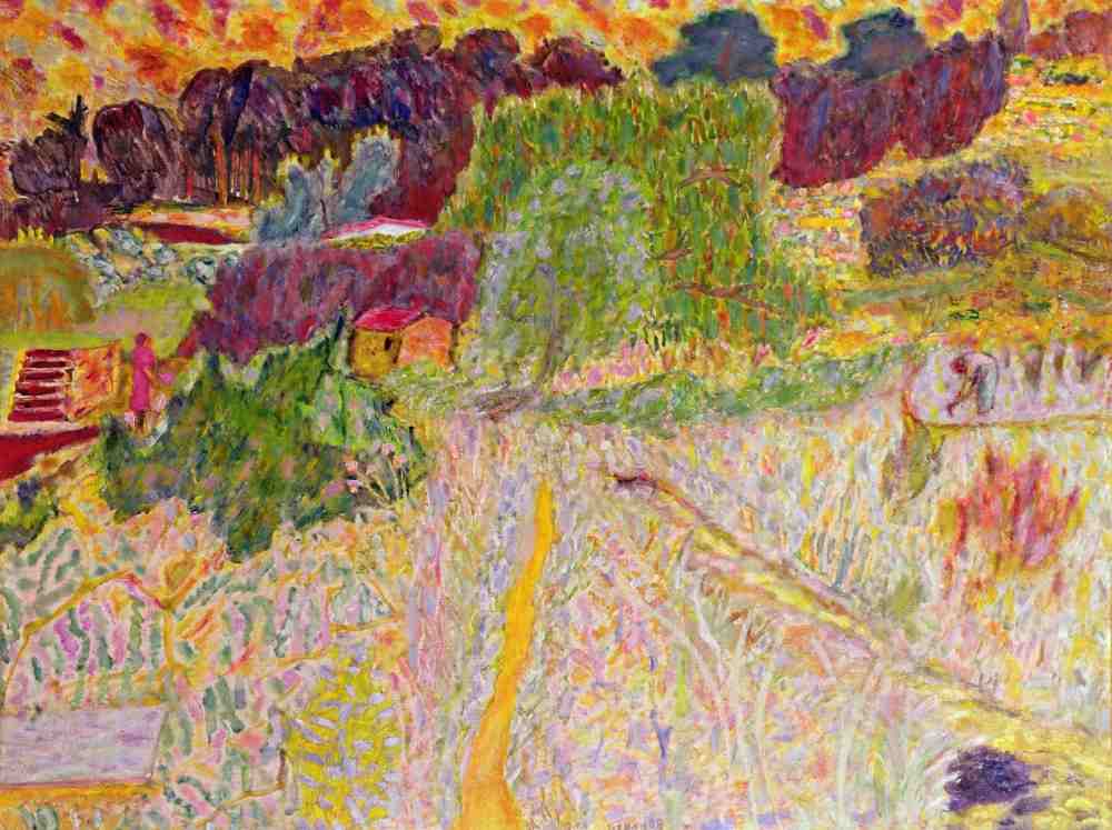 View from the Artists Studio, Le Cannet a Pierre Bonnard