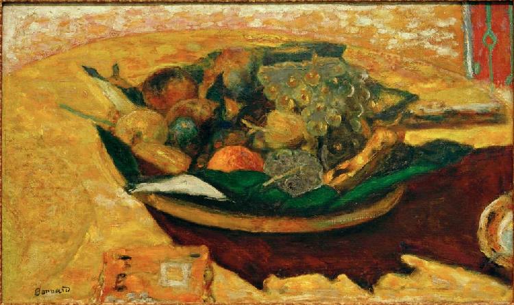 Coupe de fruits sur une table a Pierre Bonnard