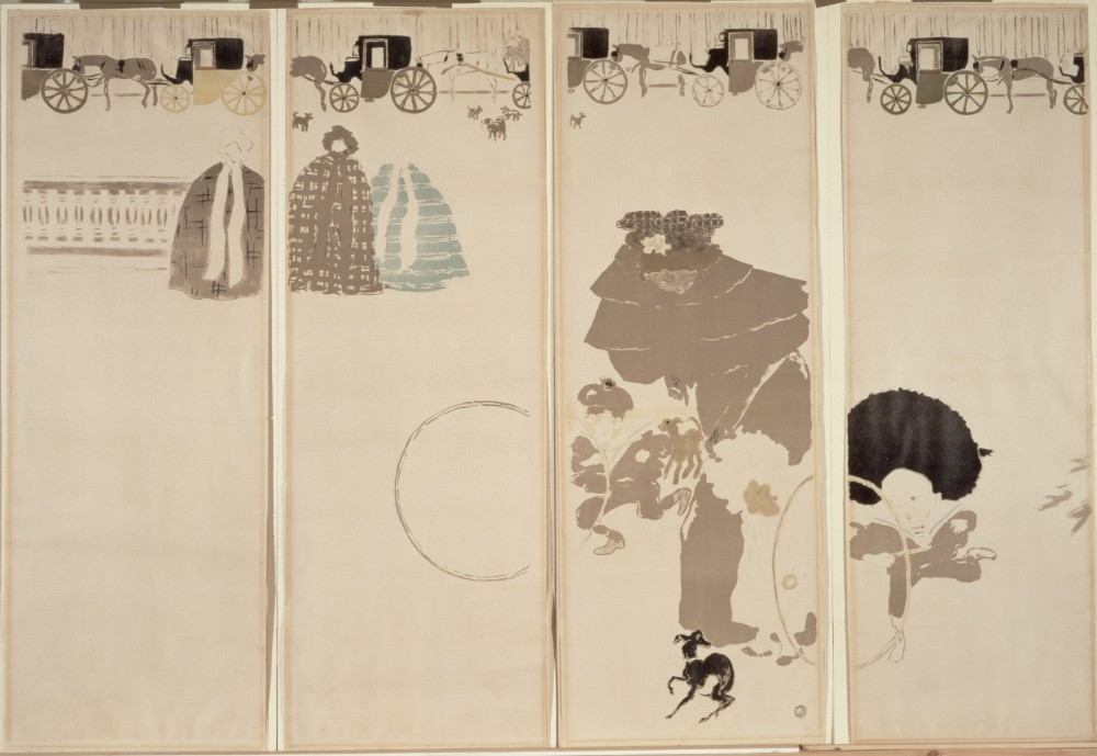 The Folding Screen - 4 panels a Pierre Bonnard
