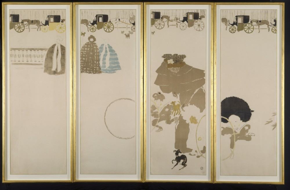 The Folding Screen - 4 panels a Pierre Bonnard