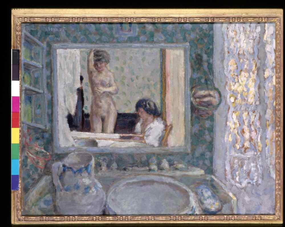 The Mirror In The Green Room a Pierre Bonnard