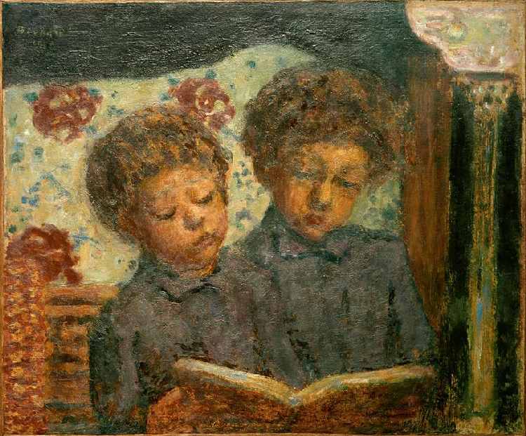Enfants lisant (Charles et Jean Terrasse a Pierre Bonnard
