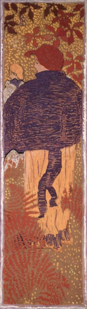 Woman in a Cape, one of four panels of Women in the Garden a Pierre Bonnard