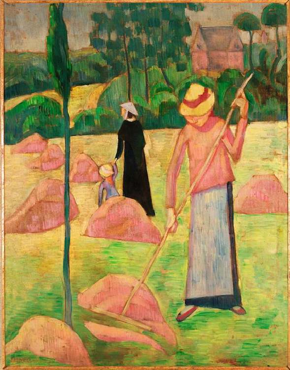 Woman with rake a Pierre Bonnard