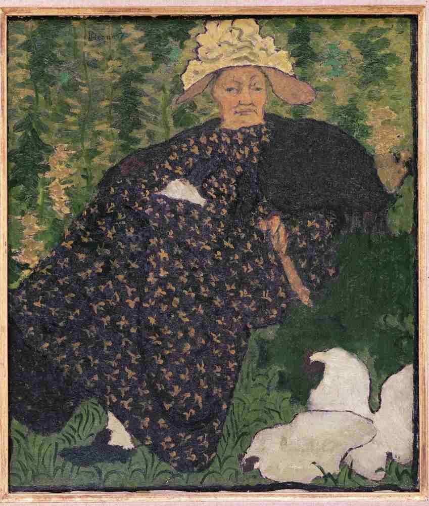 Grandmother with Chickens a Pierre Bonnard