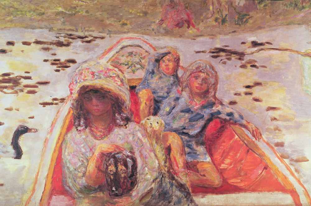 In the Boat, detail of the girls a Pierre Bonnard