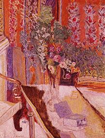 Interior with bouquet of flowers a Pierre Bonnard