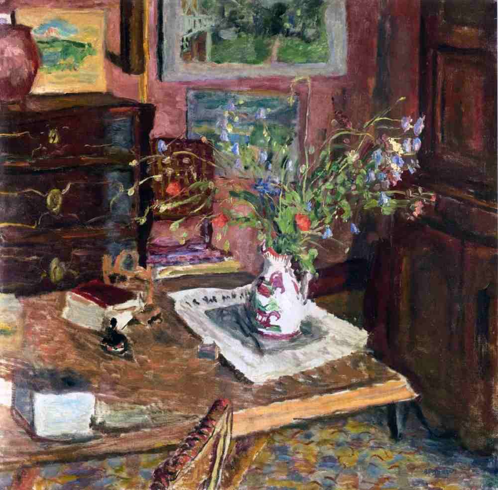 Interior with flowers a Pierre Bonnard