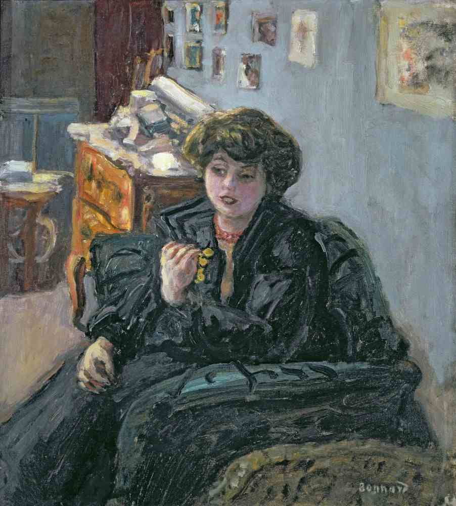 Young Woman in an Interior a Pierre Bonnard