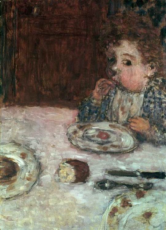 Child at Breakfast a Pierre Bonnard