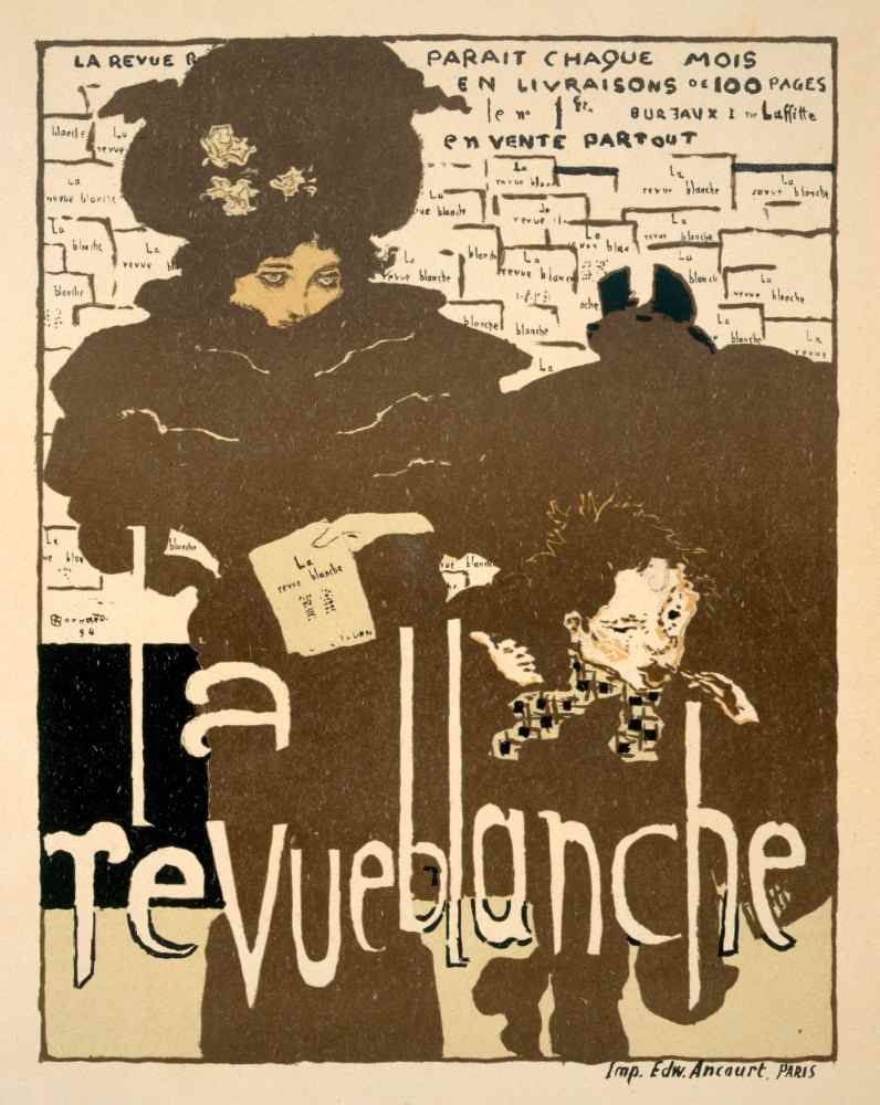 La Revue Blanche, poster advertising the first issue of the famous monthly a Pierre Bonnard