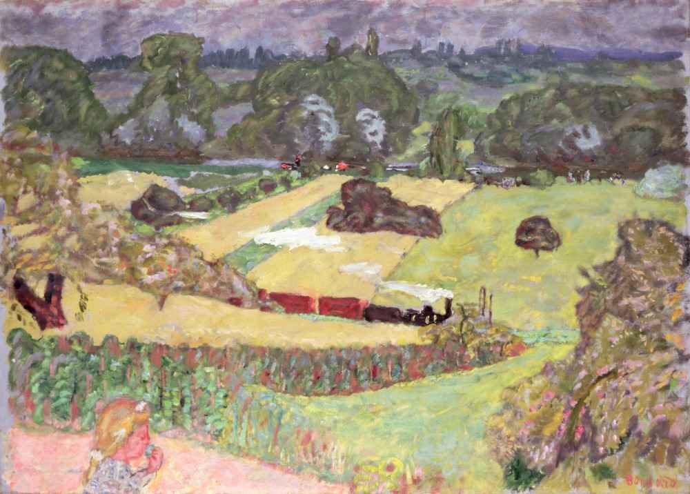 Landscape with freight train a Pierre Bonnard