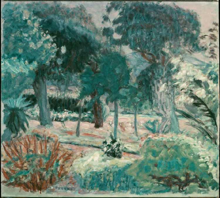 Le jardin dans Le Var (Saint-Tropez, la Villa Joséphine) a Pierre Bonnard